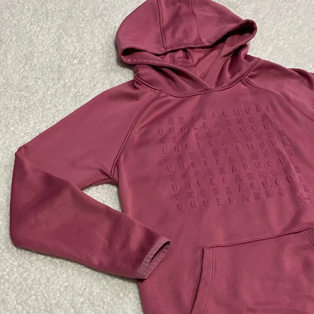 Under Armour pink hoodie girls size medium ( 8 / 10)